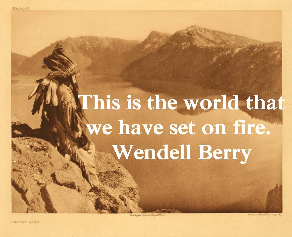 Wendell Berry world on fire